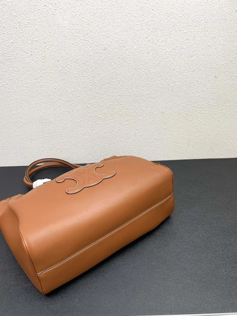Celine Brown Leather Tote Bag 7780 - Image 7