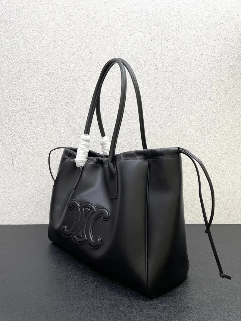 Celine Black Leather Tote Bag 7780 - Image 5