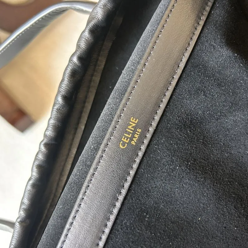 Celine Black Leather Tote Bag - Image 8