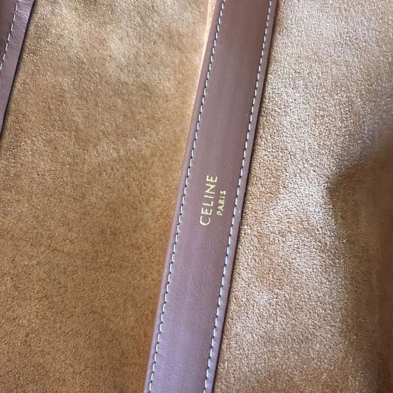 Celine Large Brown Leather Tote Bag - Image 8