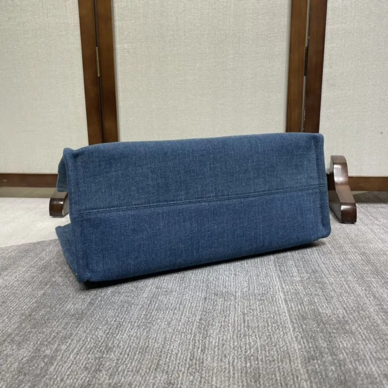 Celine Paris Blue Denim Tote Bag - Image 4