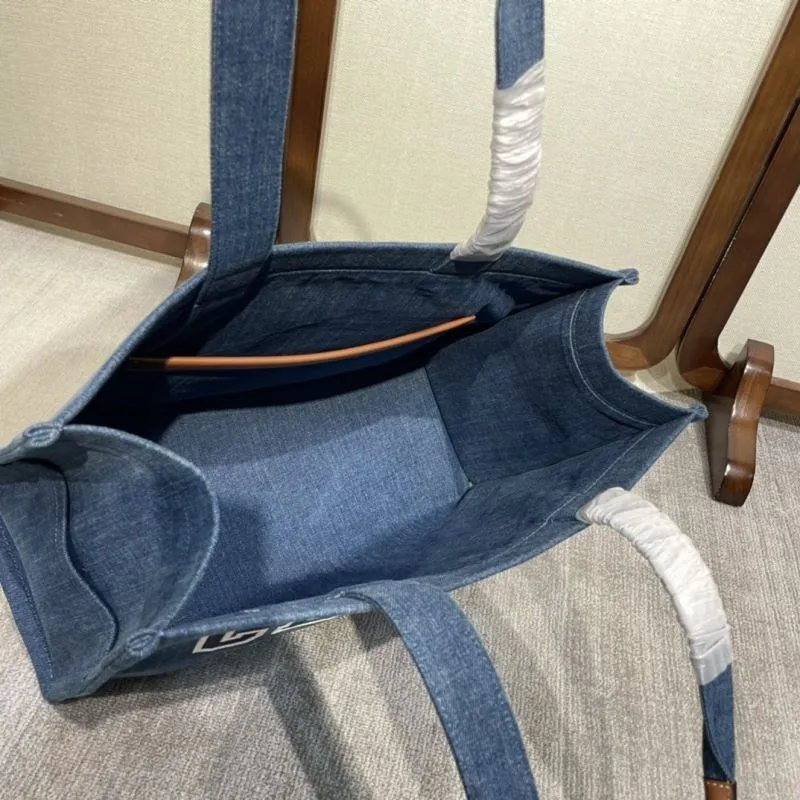 Celine Paris Blue Denim Tote Bag - Image 7