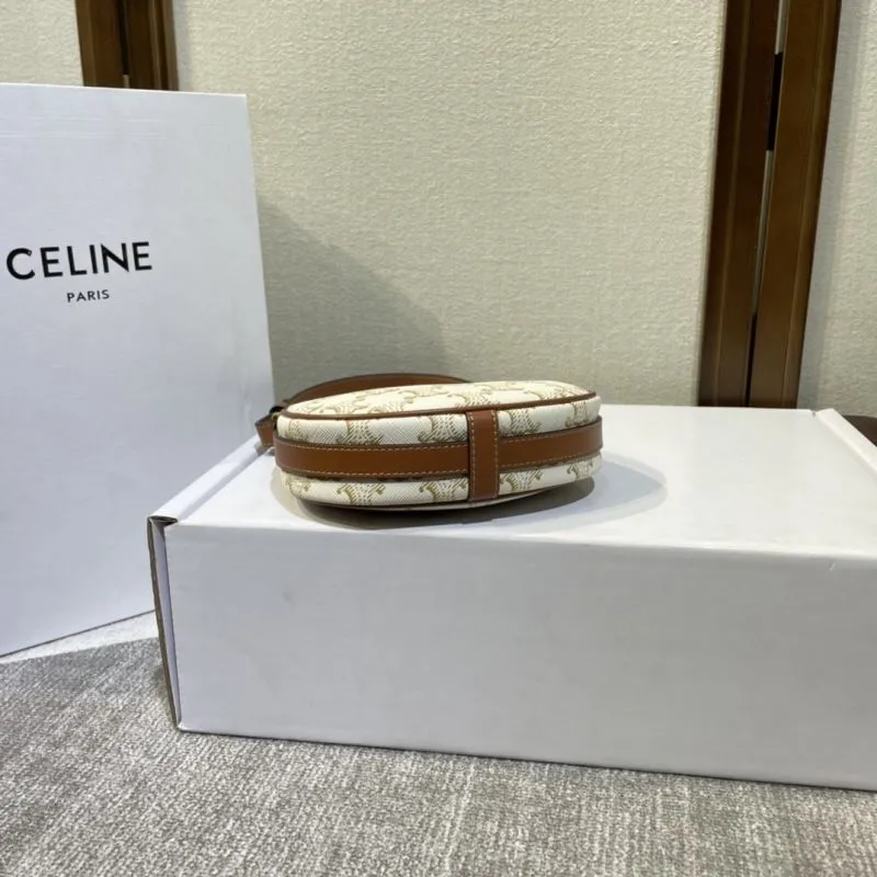 Celine White Monogram Hobo Shoulder Bag - Image 3