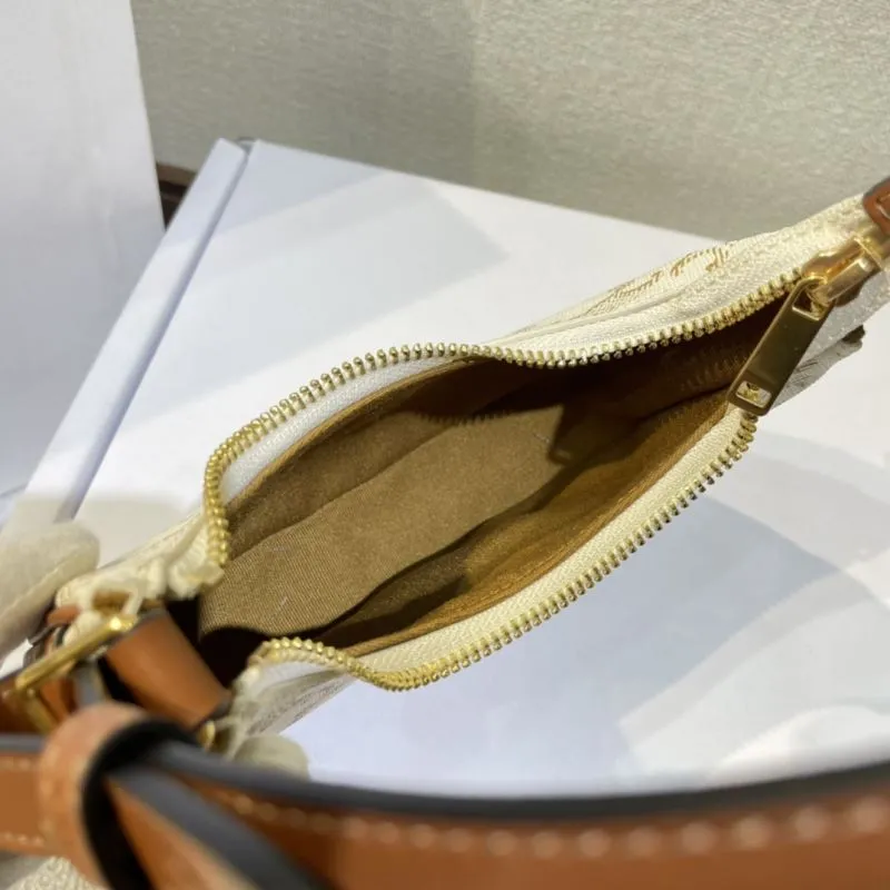 Celine White Monogram Hobo Shoulder Bag - Image 7