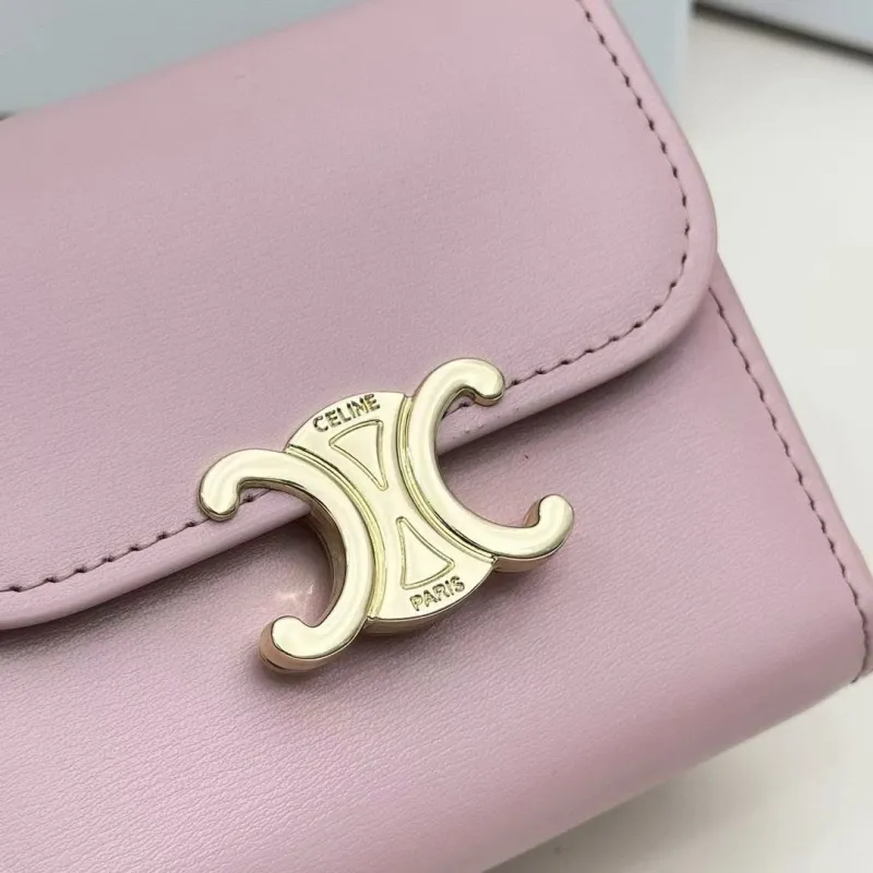 Celine Pink Chain Wallet - Image 4