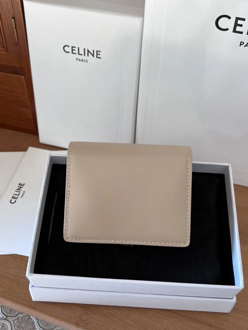 Celine Beige Small Wallet 54 - Image 3