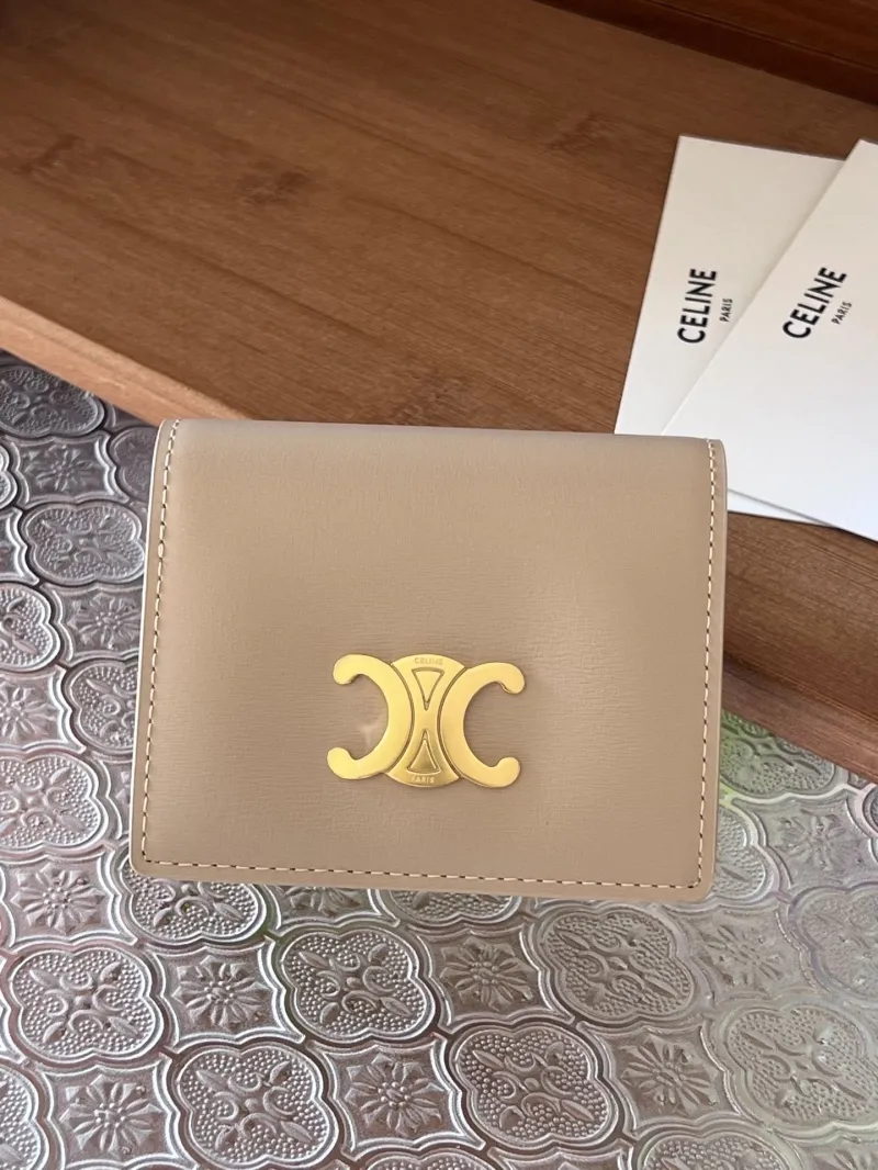 Celine Beige Small Wallet 54 - Image 8