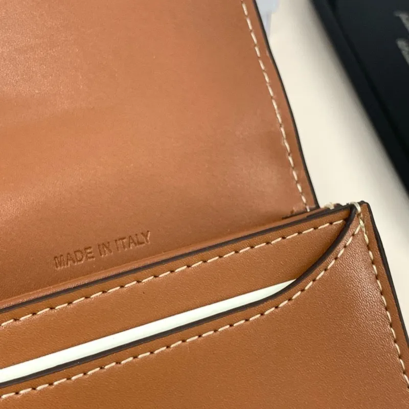 Celine Brown Leather Wallet - Image 8