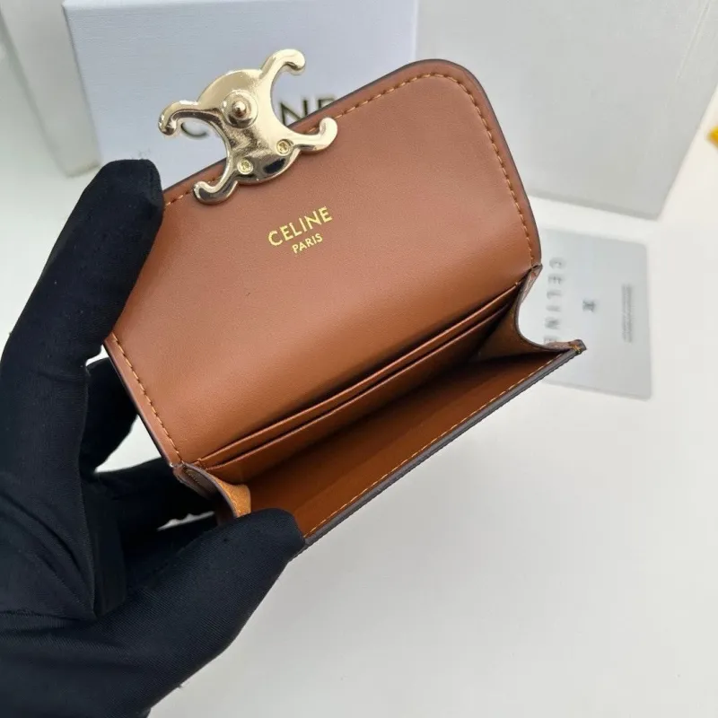 Celine Small Monogram Brown Card Wallet 73 - Image 6