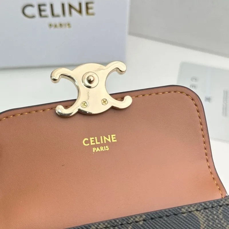 Celine Small Monogram Brown Card Wallet 73 - Image 7