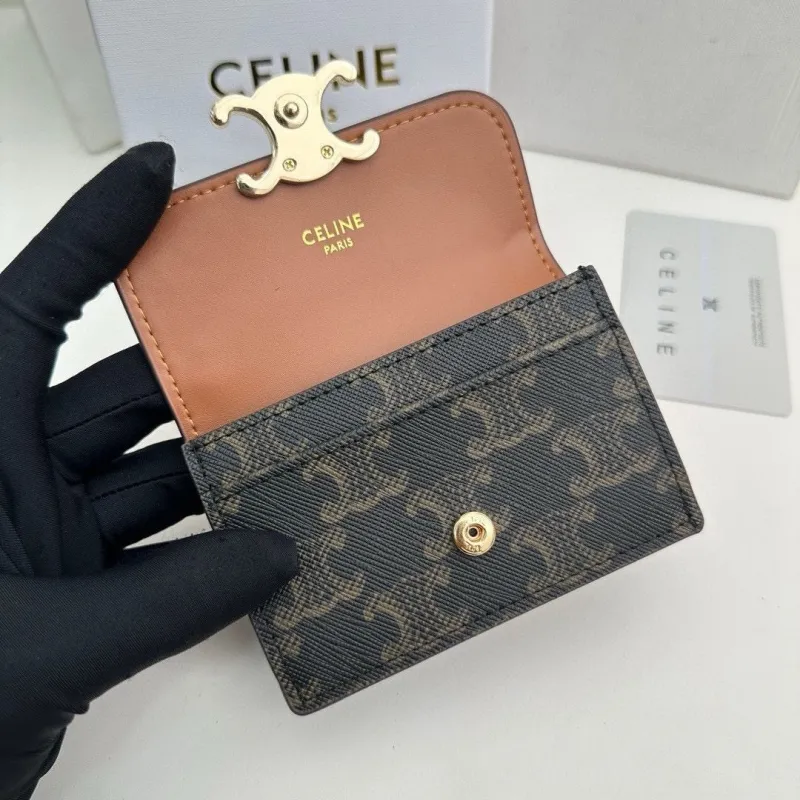 Celine Small Monogram Brown Card Wallet 73 - Image 8