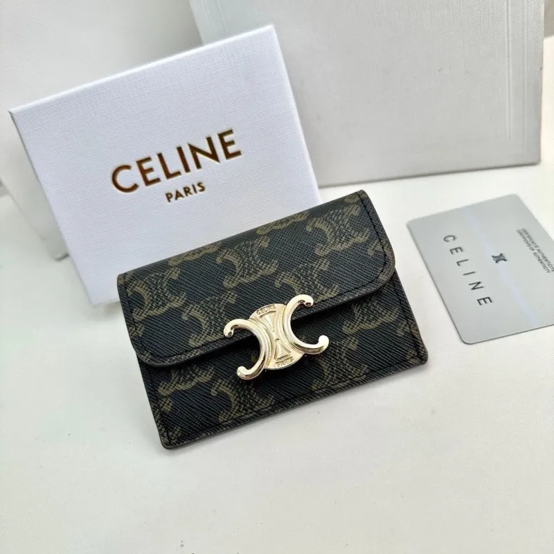 Celine Small Monogram Brown Card Wallet 73 - Image 9