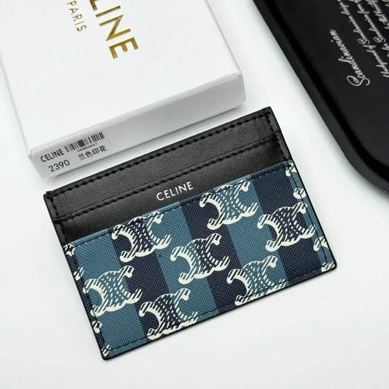 Celine Blue Monogram Card Holder
