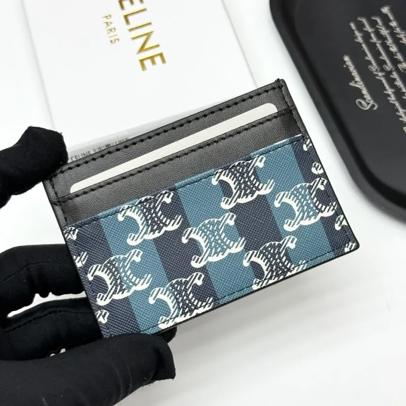 Celine Blue Monogram Card Holder - Image 4