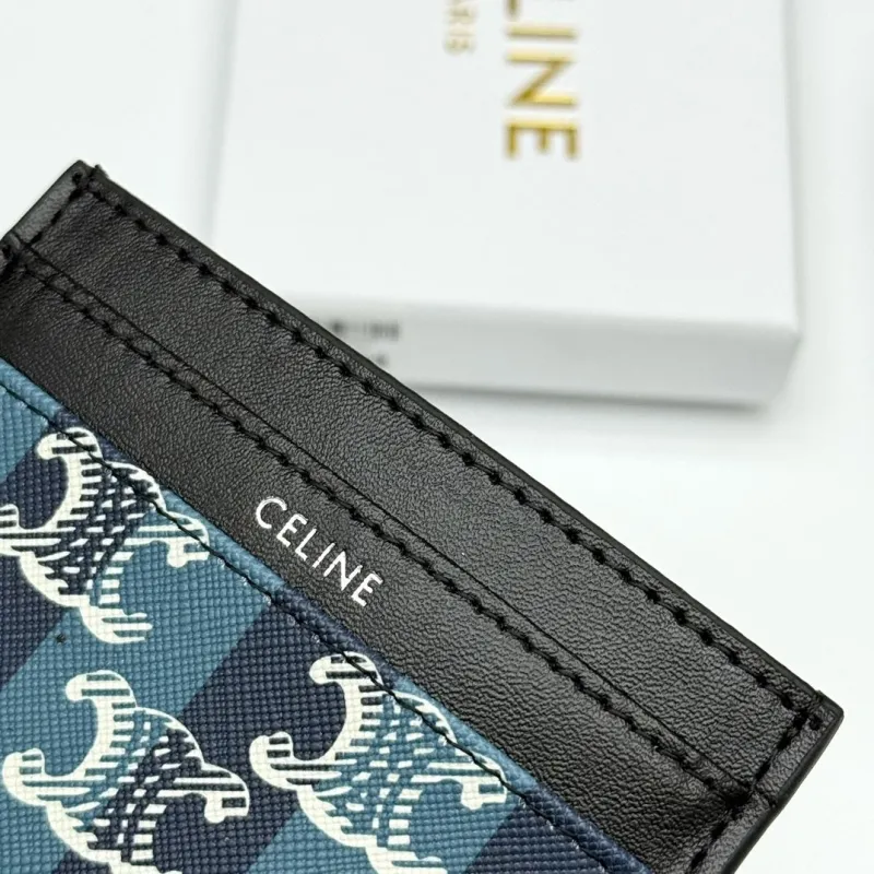 Celine Blue Monogram Card Holder - Image 5