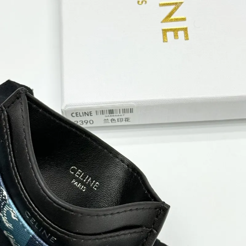 Celine Blue Monogram Card Holder - Image 7