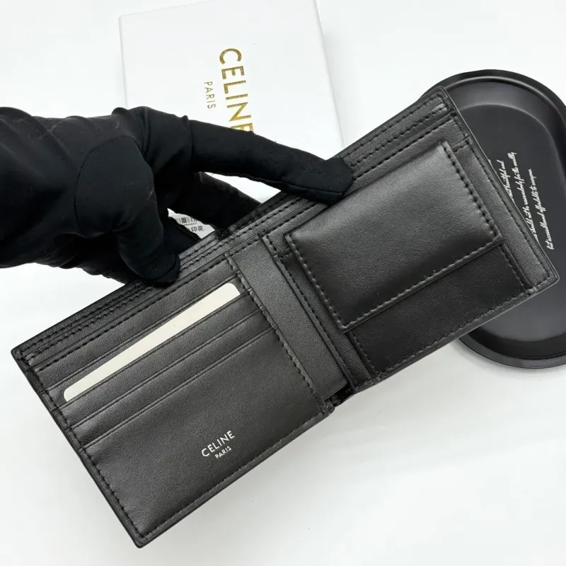 Celine Blue Monogram Bifold Wallet 2392 - Image 5