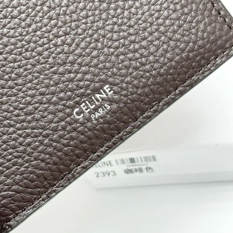 Celine 2393 Brown Leather Bifold Wallet - Image 5