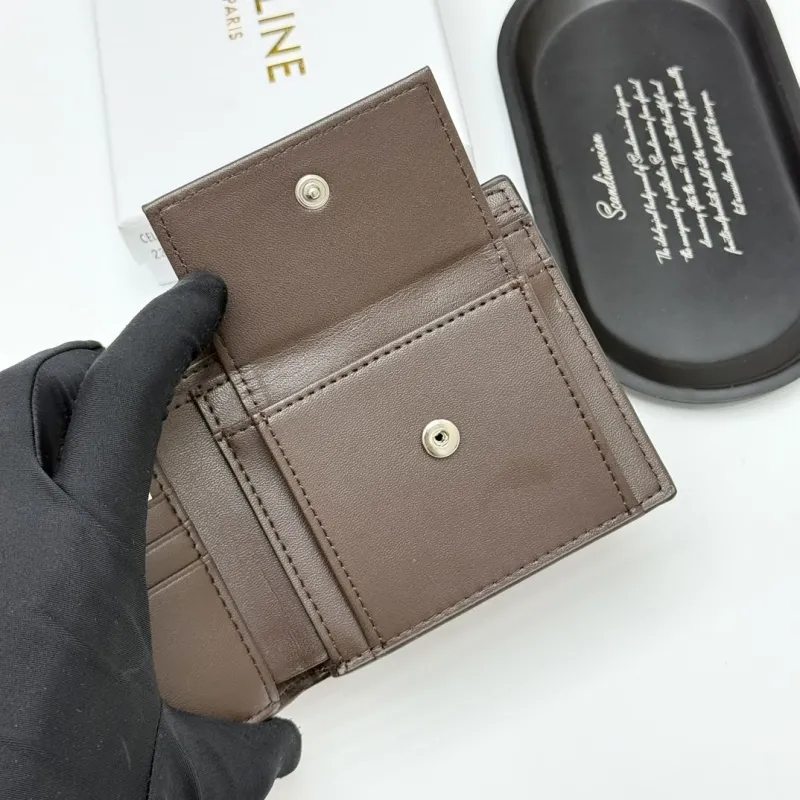 Celine 2393 Brown Leather Bifold Wallet - Image 8