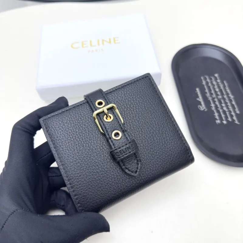 Alternative view of Celine Black Leather Bifold Wallet