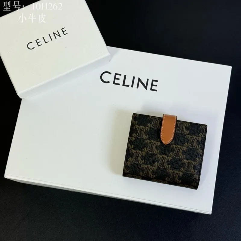 Alternative view of Celine 10H262 Small Leather Wallet