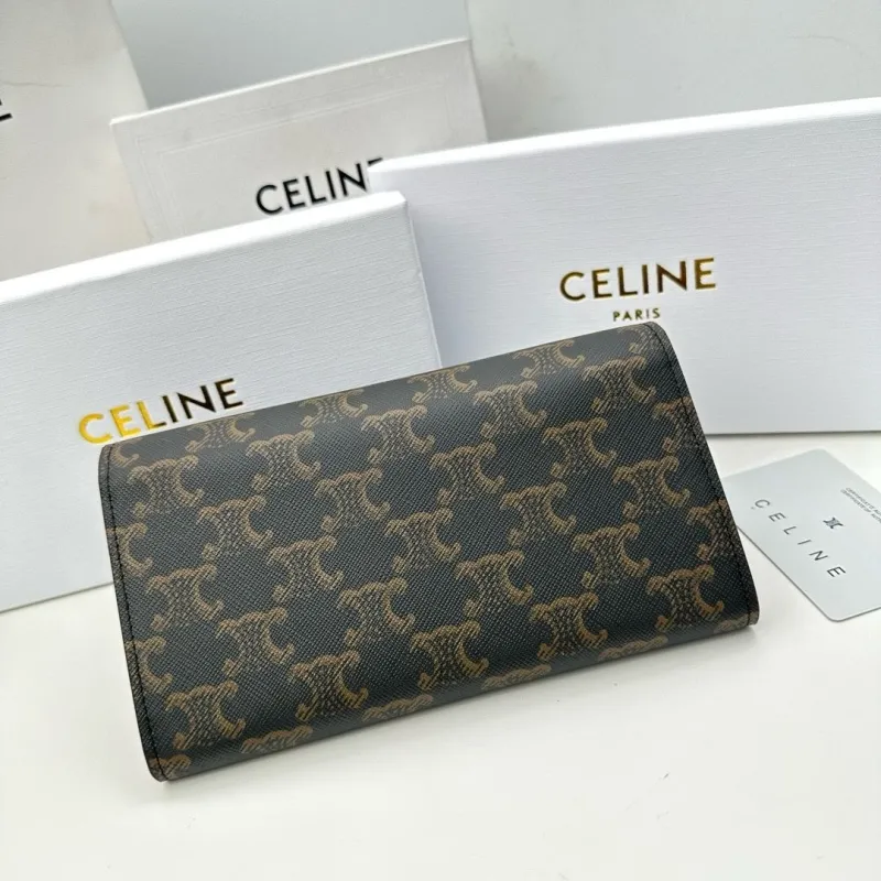 Celine Brown Monogram Long Wallet - Image 3