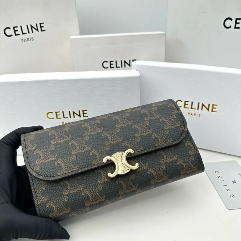Celine Brown Monogram Long Wallet - Image 4