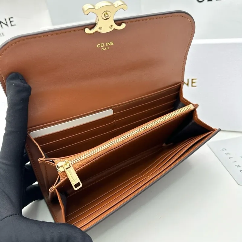 Celine Brown Monogram Long Wallet - Image 7