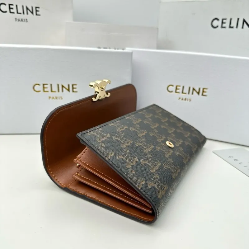 Celine Brown Monogram Long Wallet - Image 9