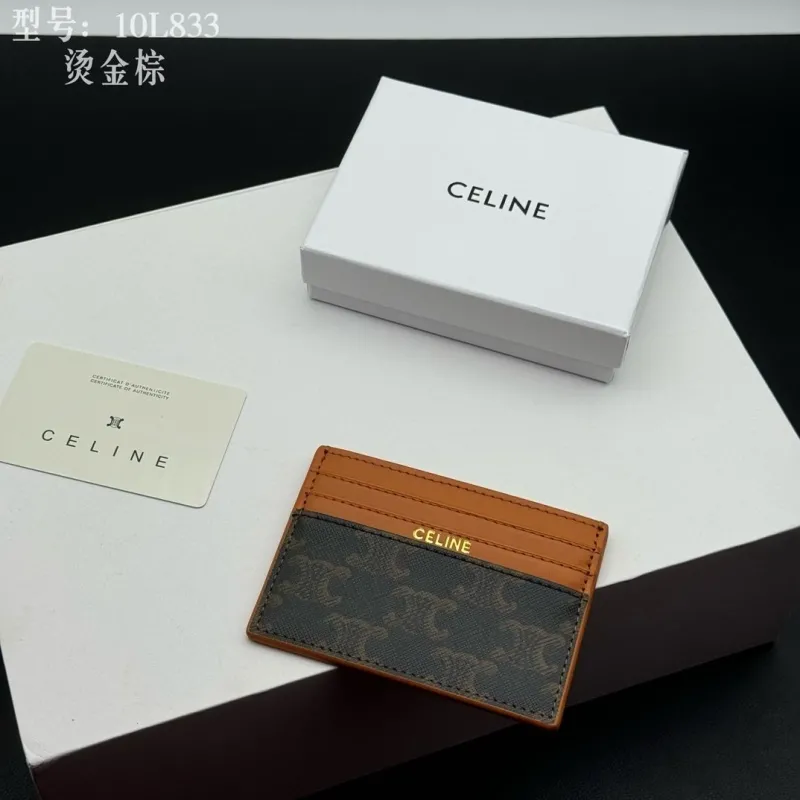 Celine 10L833 Brown Card Holder