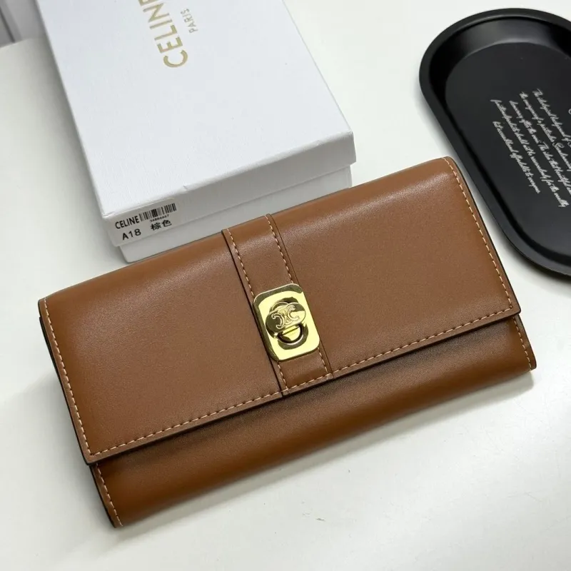 Celine A18 Brown Leather Wallet