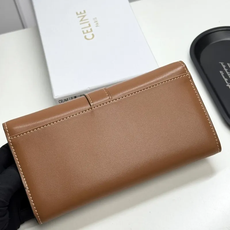 Celine A18 Brown Leather Wallet - Image 4