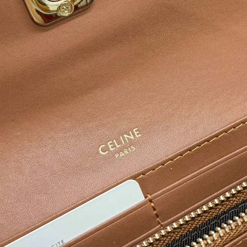 Celine A18 Brown Leather Wallet - Image 9