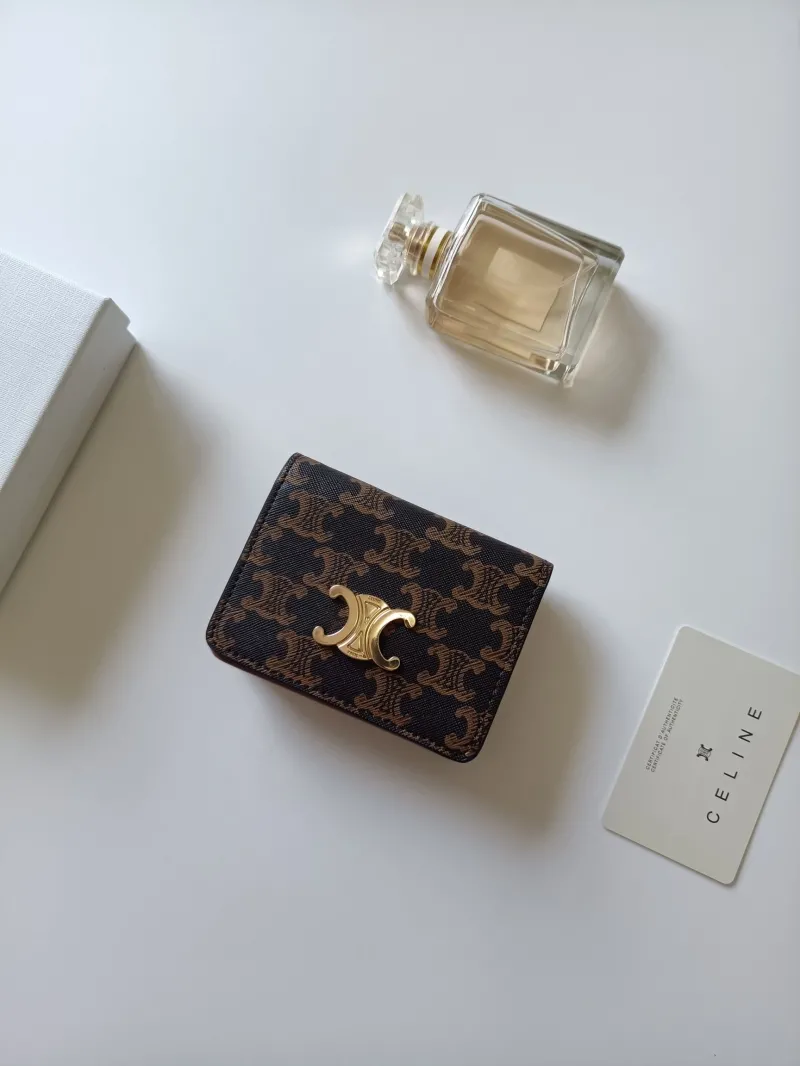 Alternative view of Celine Brown Monogram Compact Wallet