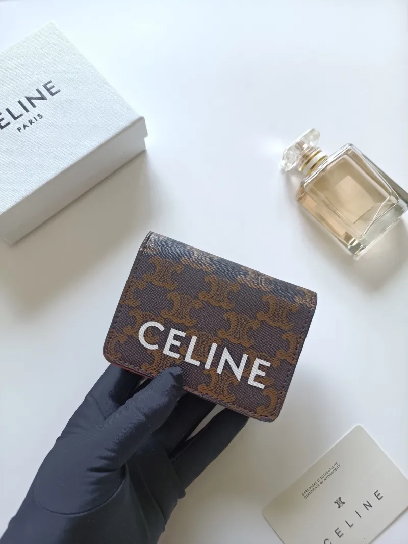 Celine Monogram Dark Brown Bifold Wallet - Image 4