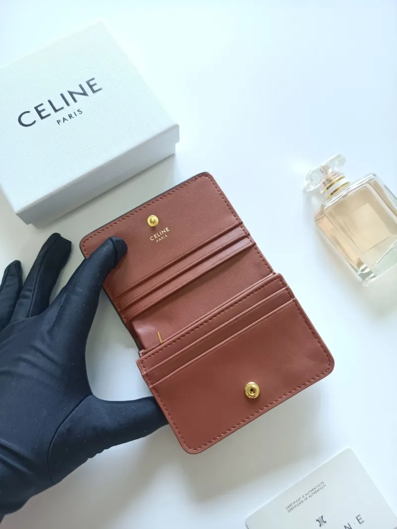Celine Monogram Dark Brown Bifold Wallet - Image 5