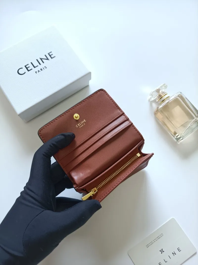 Celine Monogram Dark Brown Bifold Wallet - Image 6