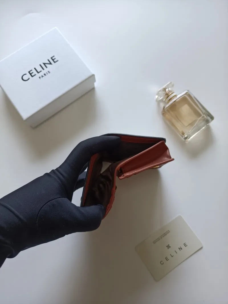 Celine White Monogram Compact Wallet - Image 7