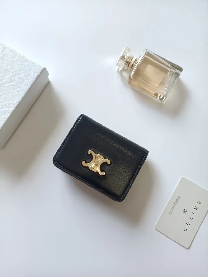 Alternative view of Celine Black Leather Wallet 130