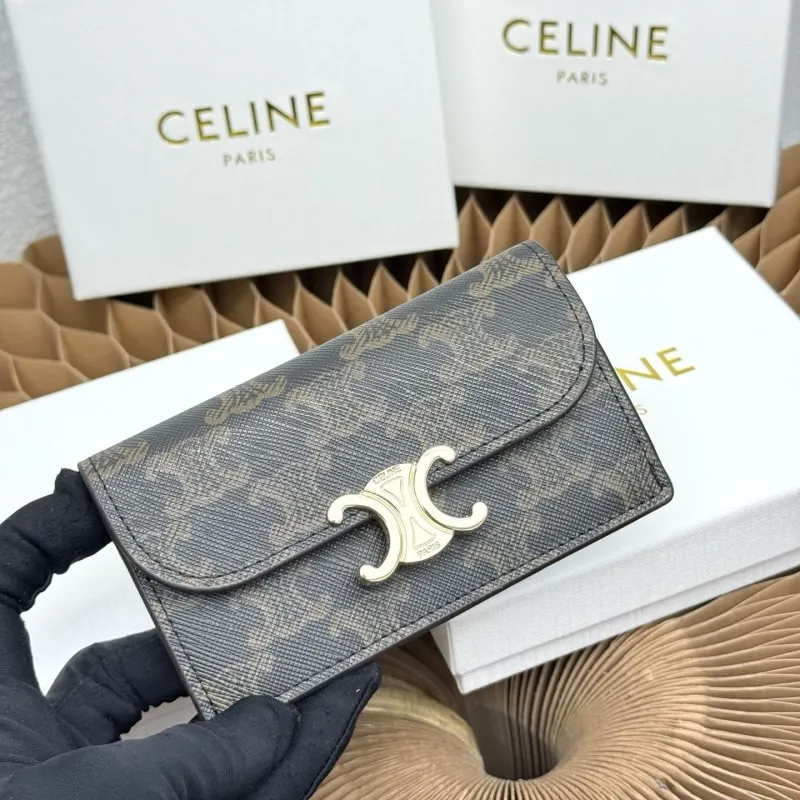 Alternative view of Celine Monogram Card Holder Wallet