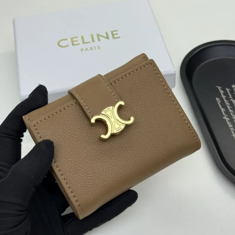Alternative view of Celine Brown Small Leather Wallet 136