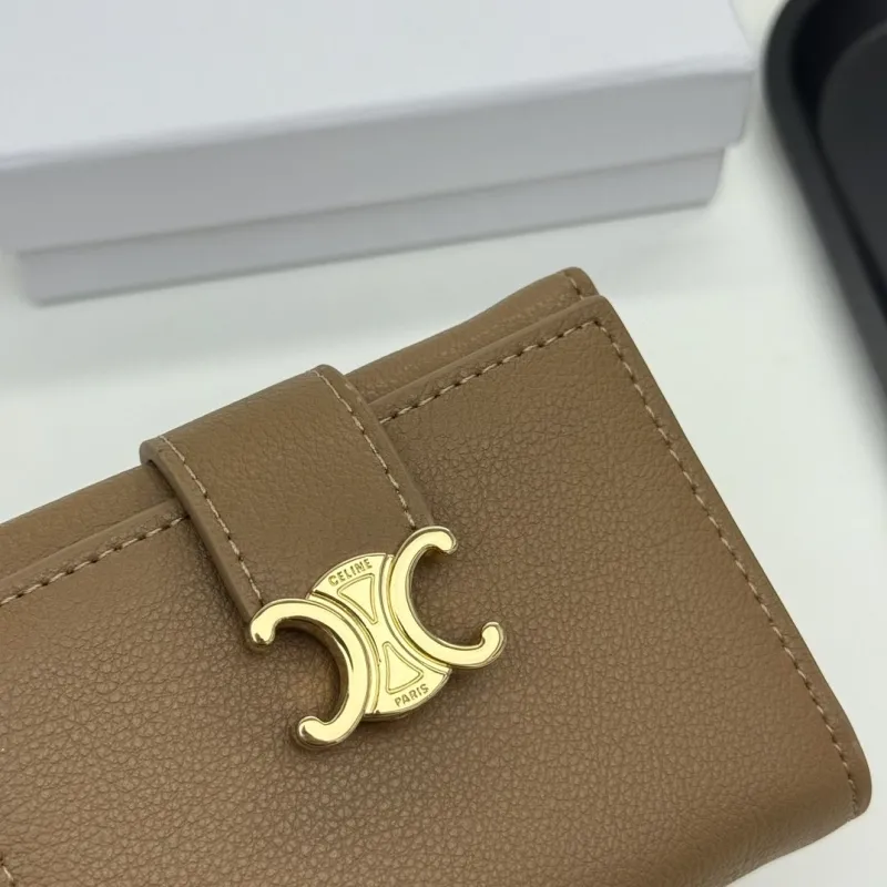 Celine Brown Small Leather Wallet 136 - Image 5