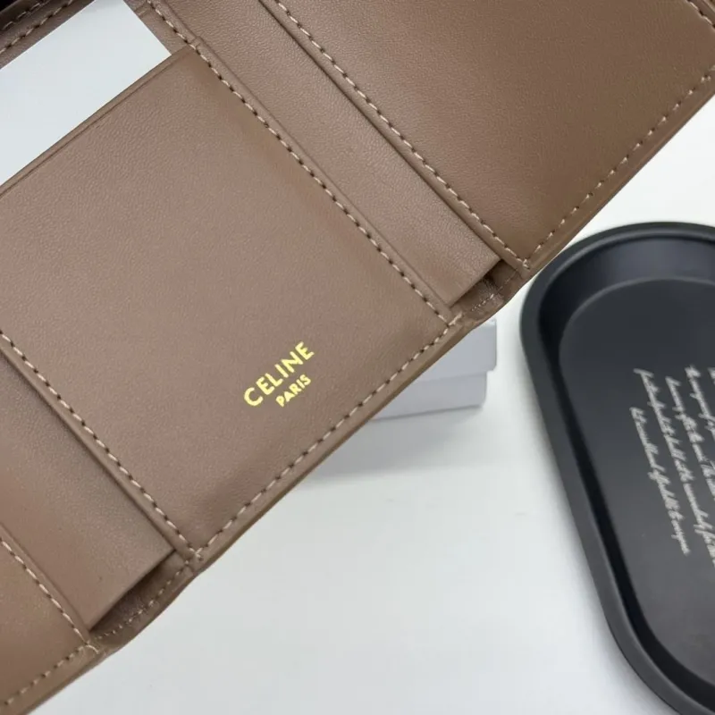 Celine Brown Small Leather Wallet 136 - Image 8