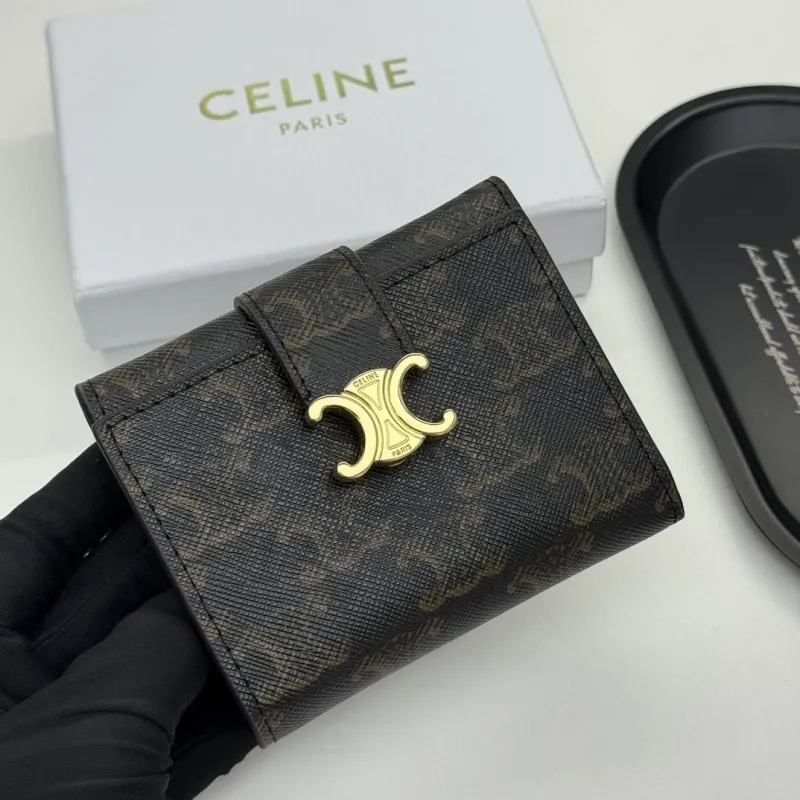 Alternative view of Celine Monogram Compact Wallet 138