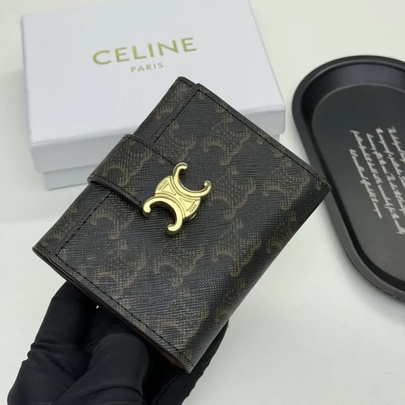 Celine Monogram Compact Wallet 138 - Image 3