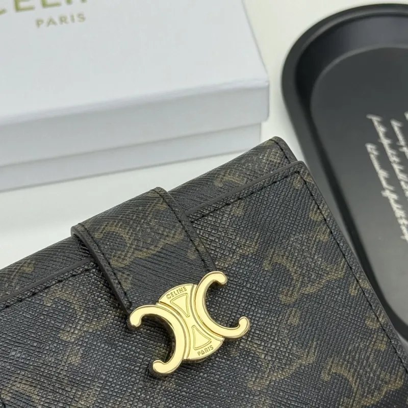 Celine Monogram Compact Wallet 138 - Image 5