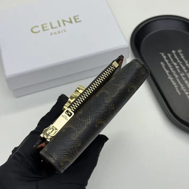 Celine Monogram Compact Wallet 138 - Image 6