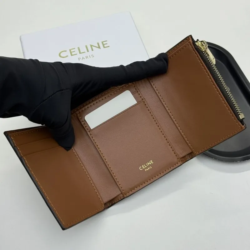 Celine Monogram Compact Wallet 138 - Image 7