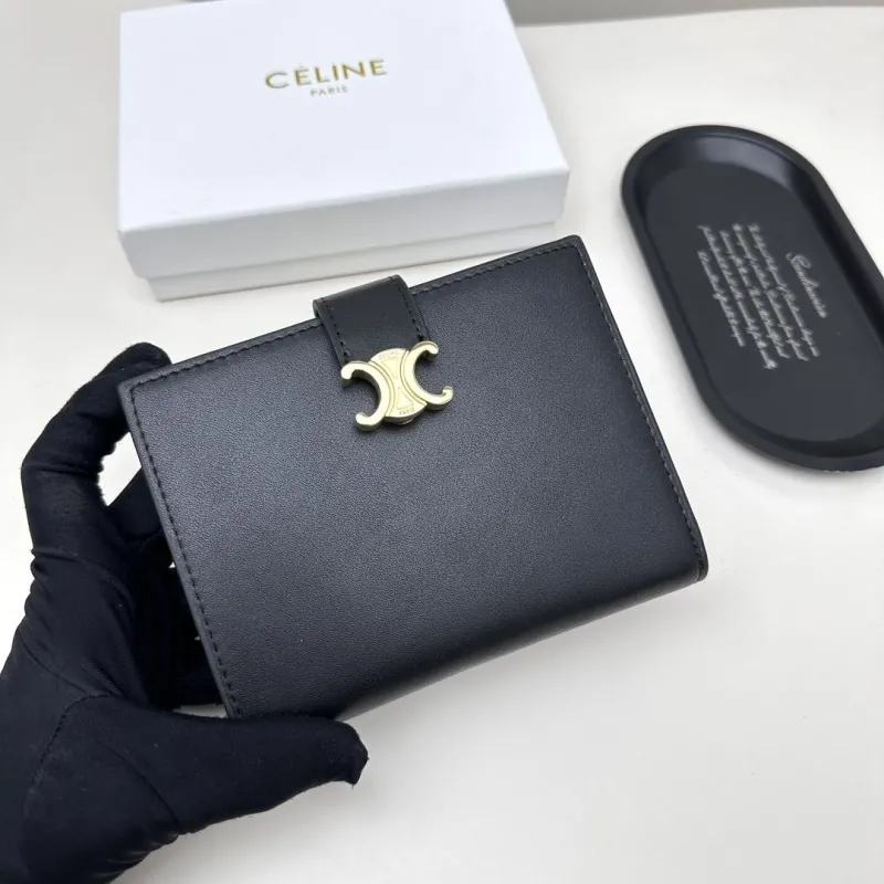 Alternative view of Celine Black Compact Leather Wallet 139