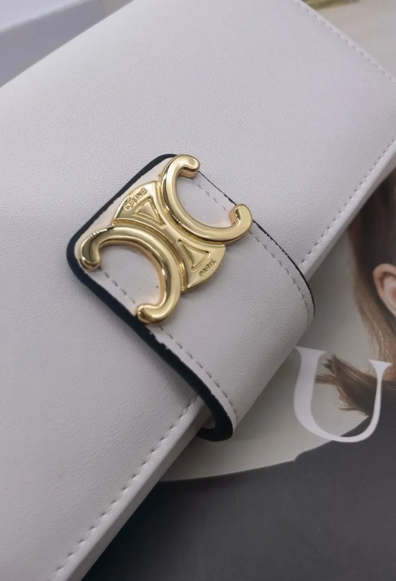 Celine Leather Long Wallet 8395 - Image 7